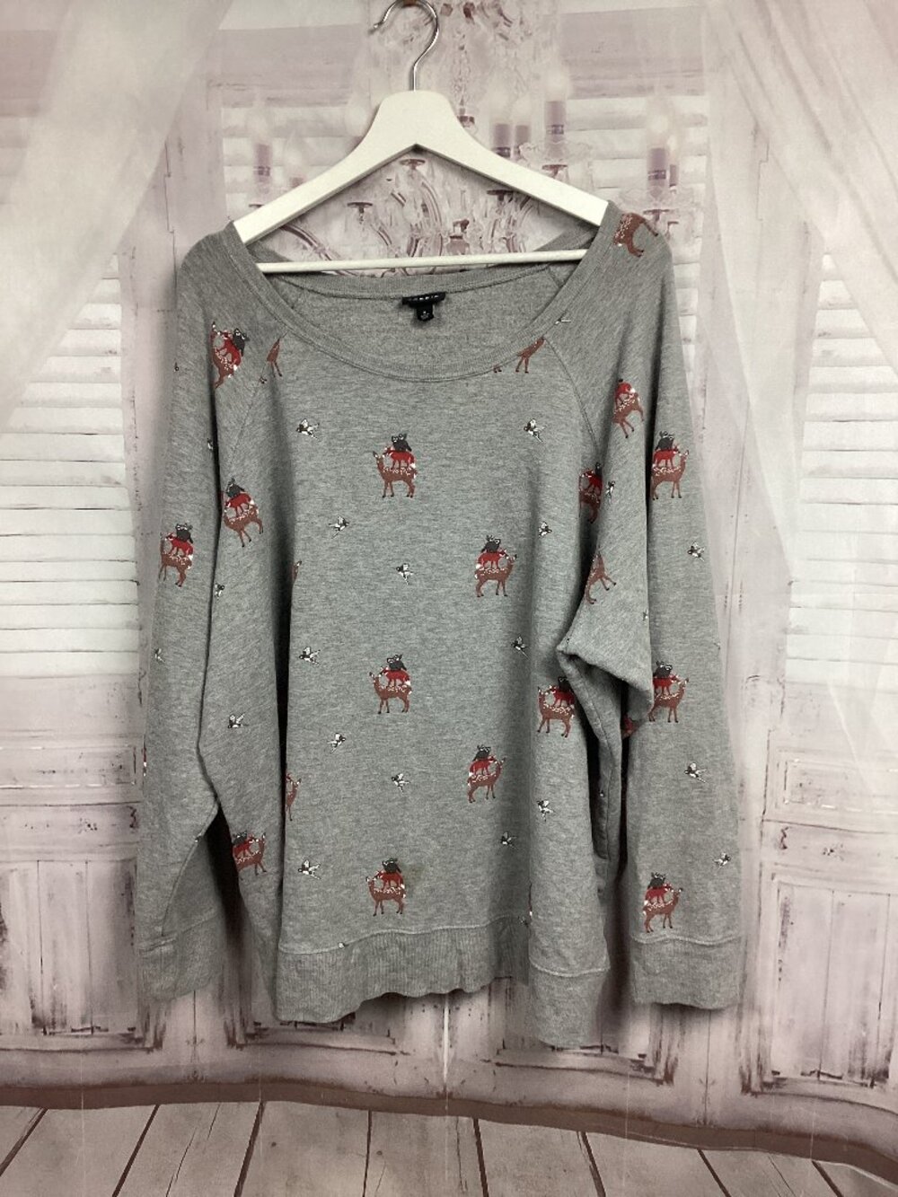 Torrid Woodland Creatures Winter Sweater Sweatshirt 4X